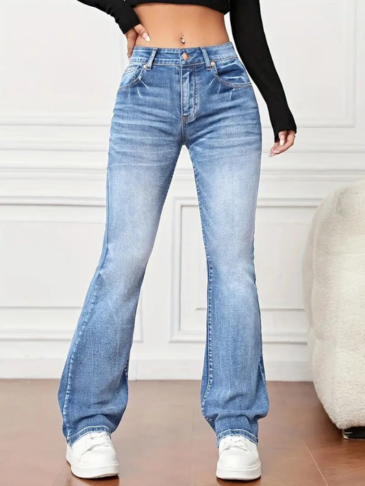 Sculpt Fit High Waist Bootcut Jeans – Slimming &amp; Comfortable Denim Pants