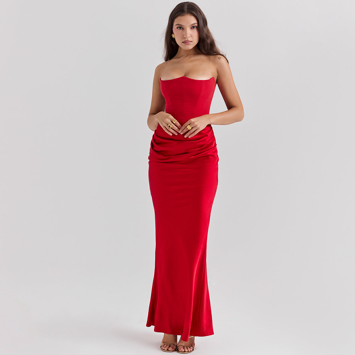 Scarlet Elegance Gown