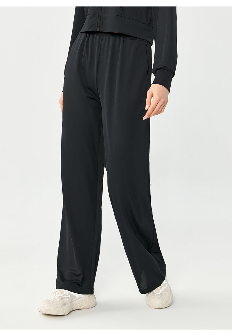 Relaxed Fit Wide-Leg Pants