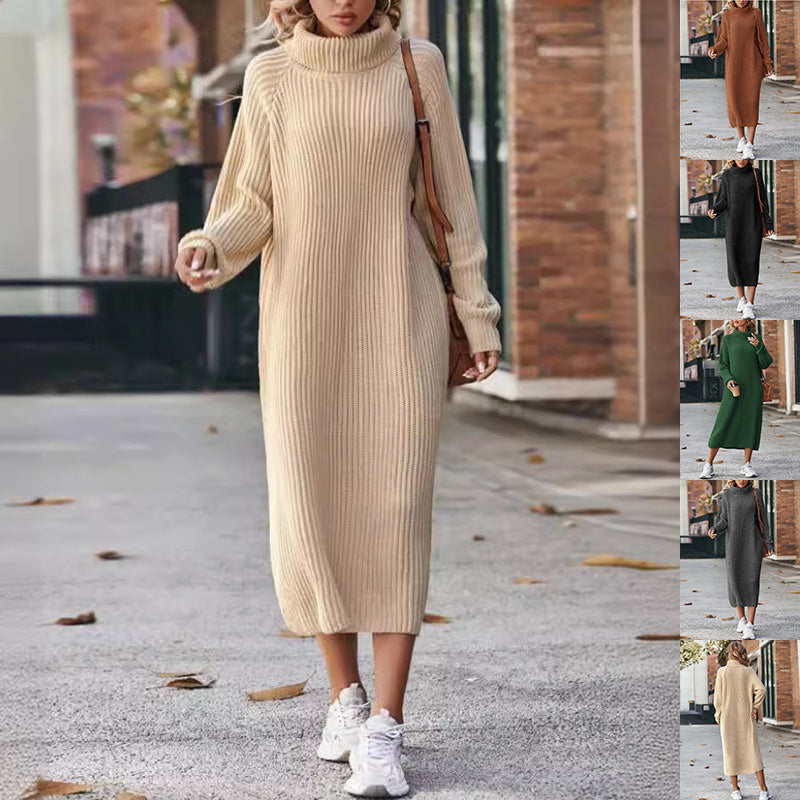 Cozy Turtleneck Sweater Dress