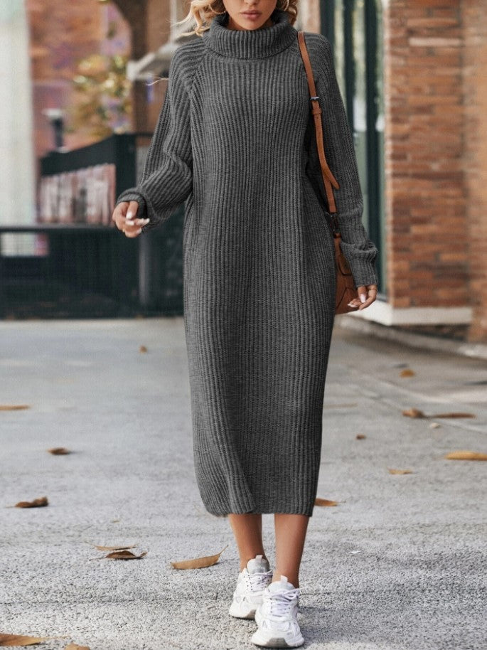 Cozy Turtleneck Sweater Dress