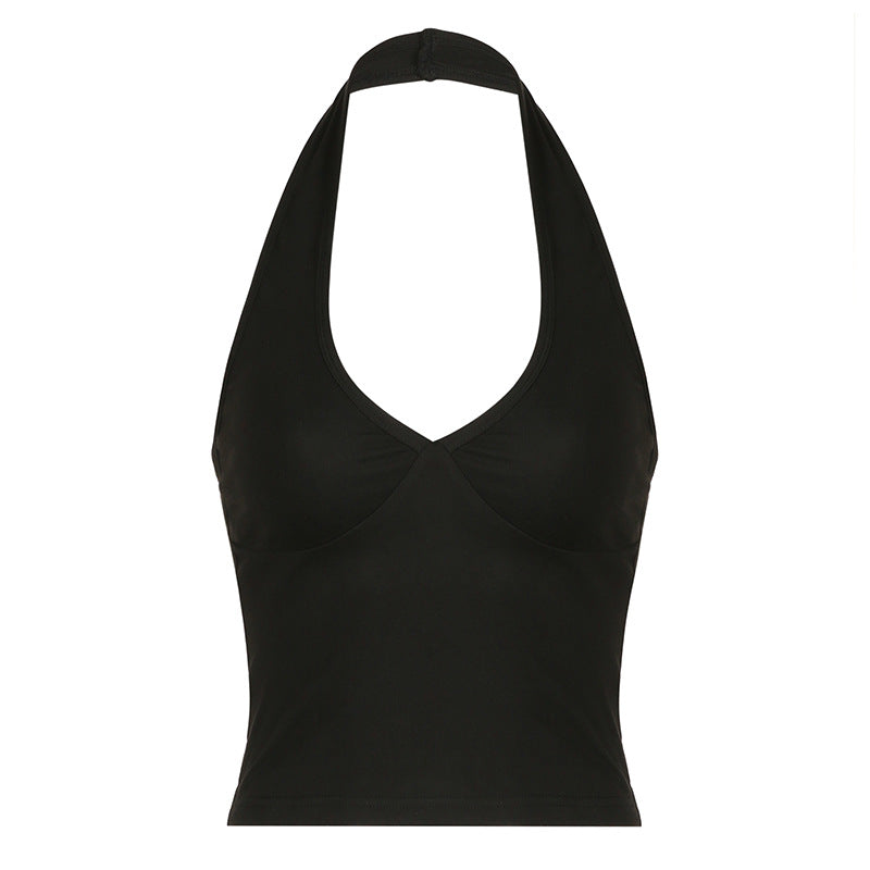 Schickes Neckholder-Crop-Top