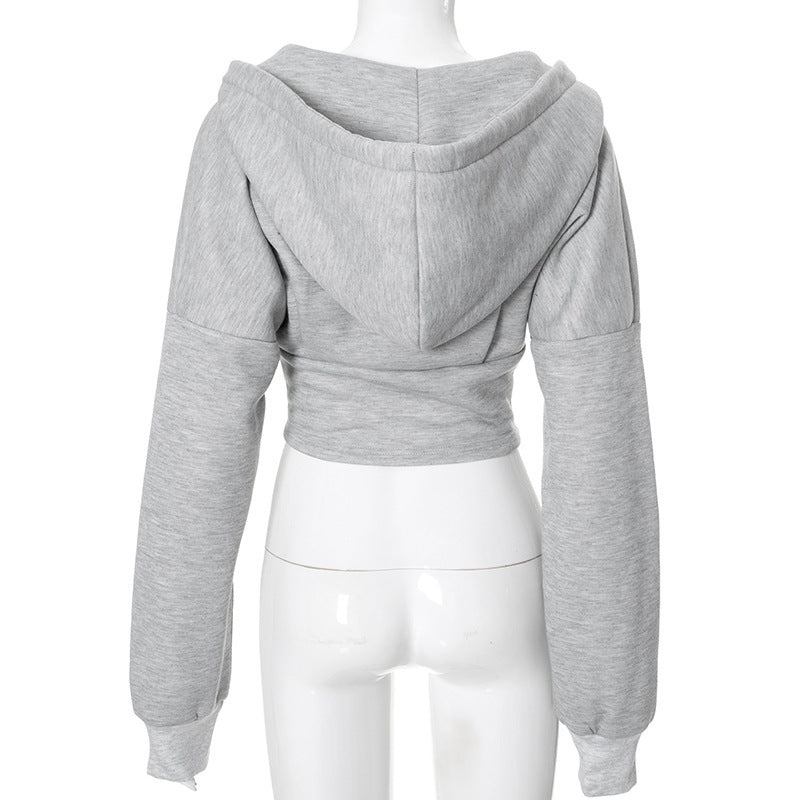 Reißverschluss Hoodie Cardigan Y2K Ins Fashion Street Langarm Korsett Jacke Damen Kleidung