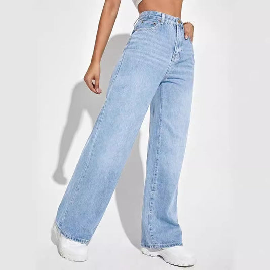 Klassische Jeans mit weitem Bein